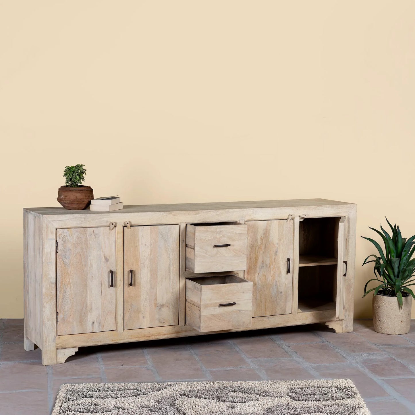 Anya Sandblasted Mango Wood Sideboard