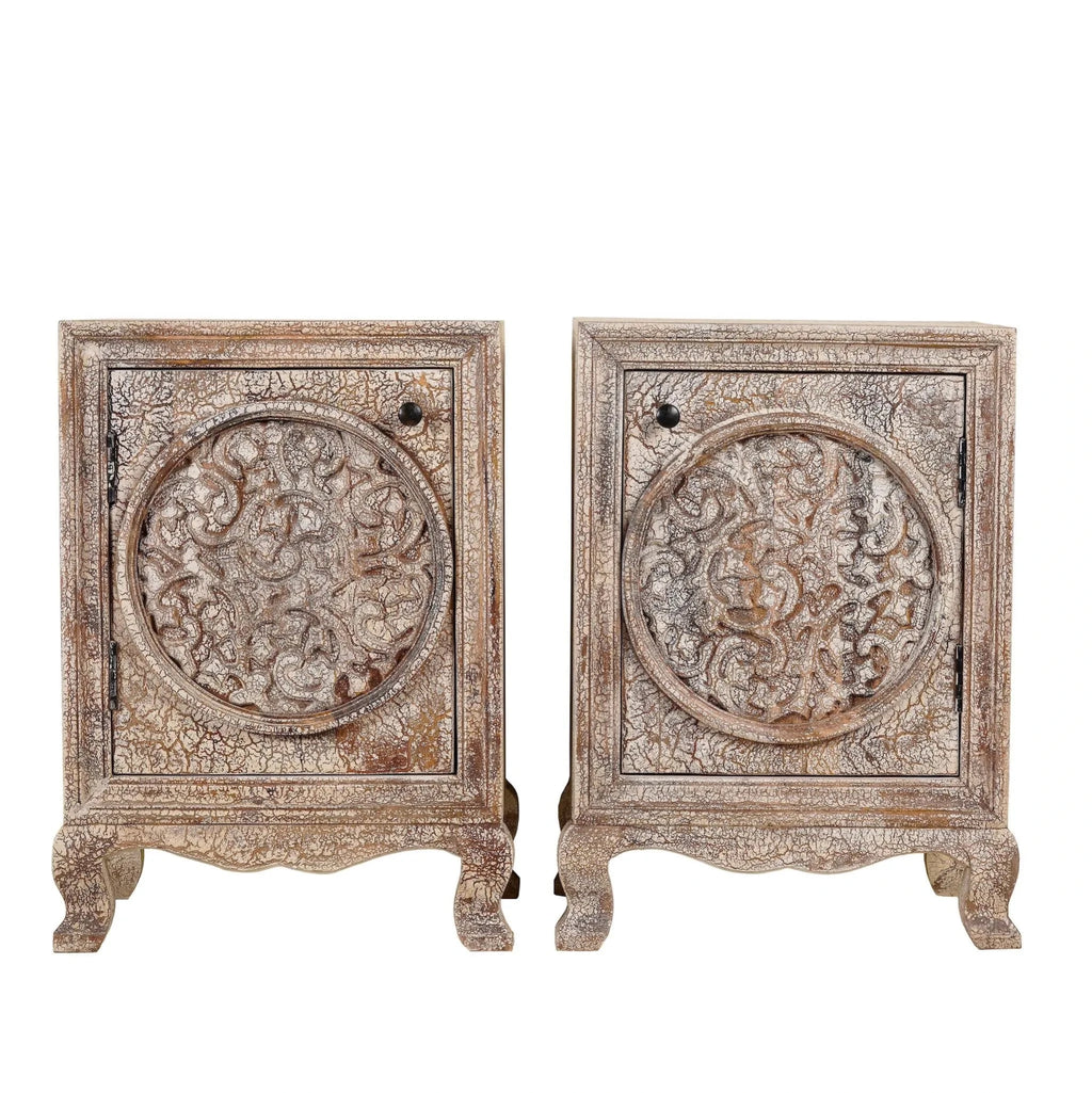 Aadira Carved Accent Cabinet - DOBRI ARTS AU