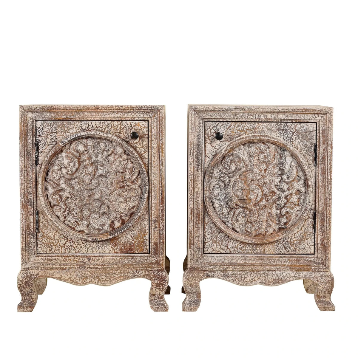 Aadira Carved Accent Cabinet - DOBRI ARTS AU