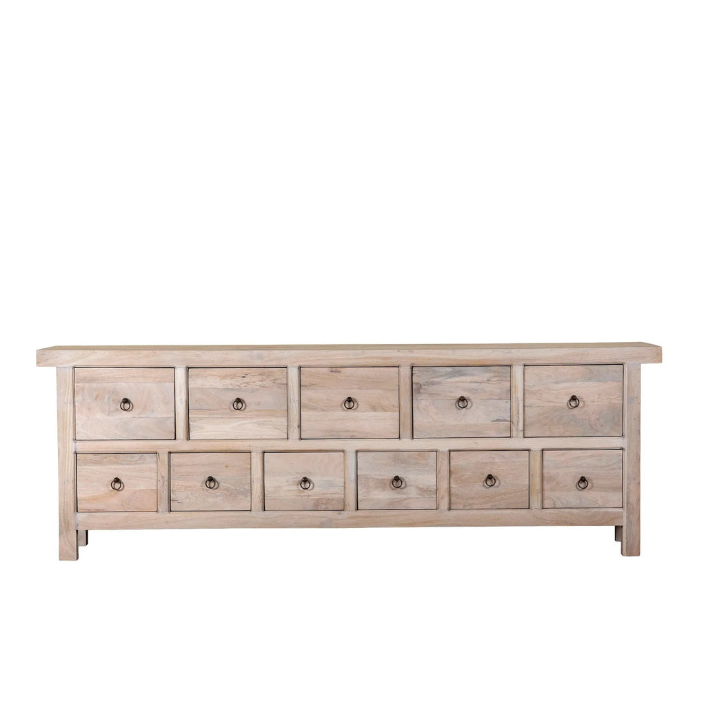 Aadya Ibiza Style Mango Wood Drawer Chest - DOBRI ARTS AU