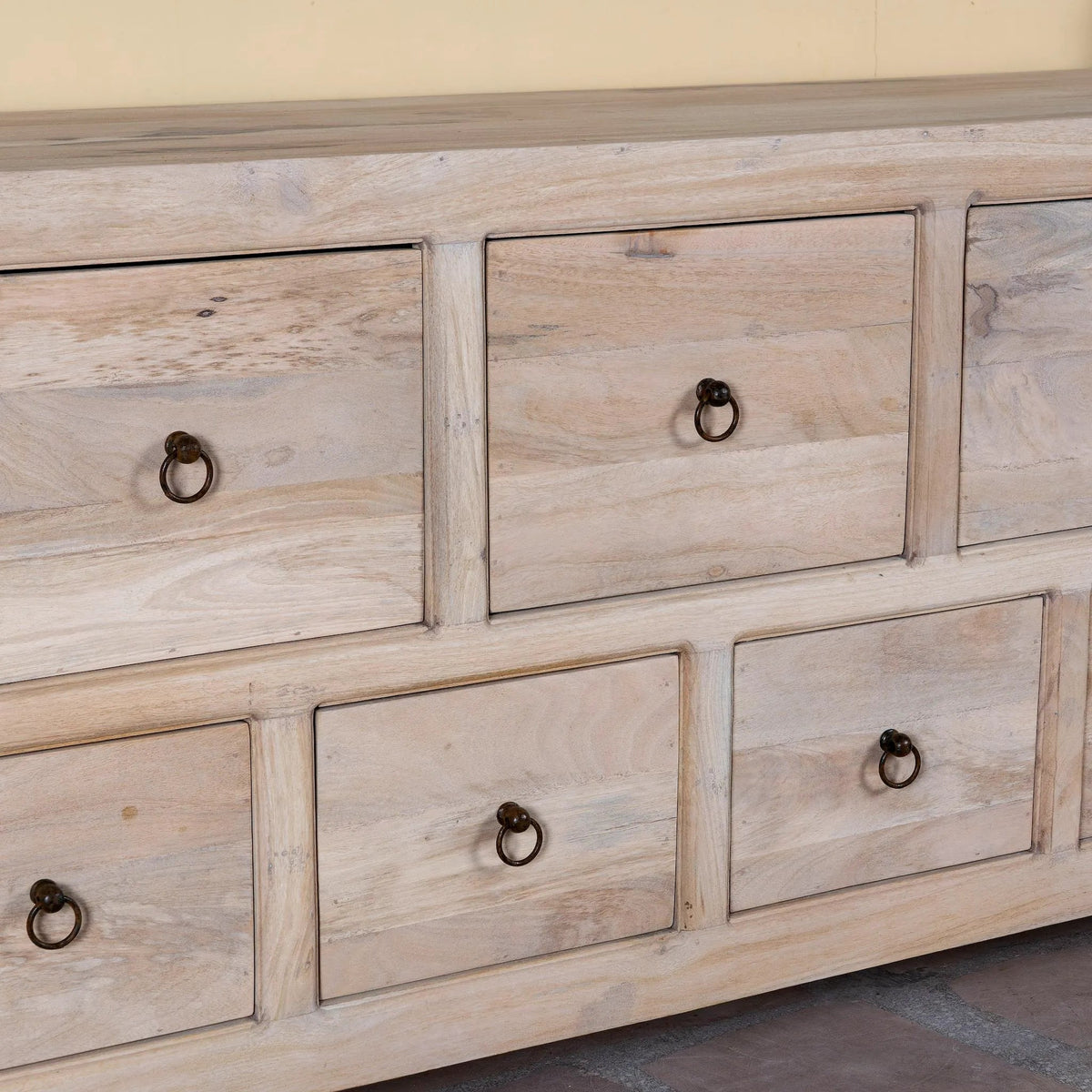 Aadya Ibiza Style Mango Wood Drawer Chest - DOBRI ARTS AU