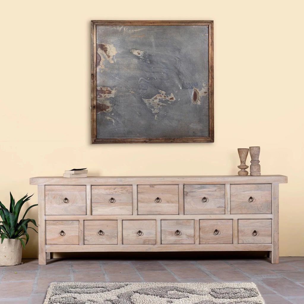 Aadya Ibiza Style Mango Wood Drawer Chest - DOBRI ARTS AU