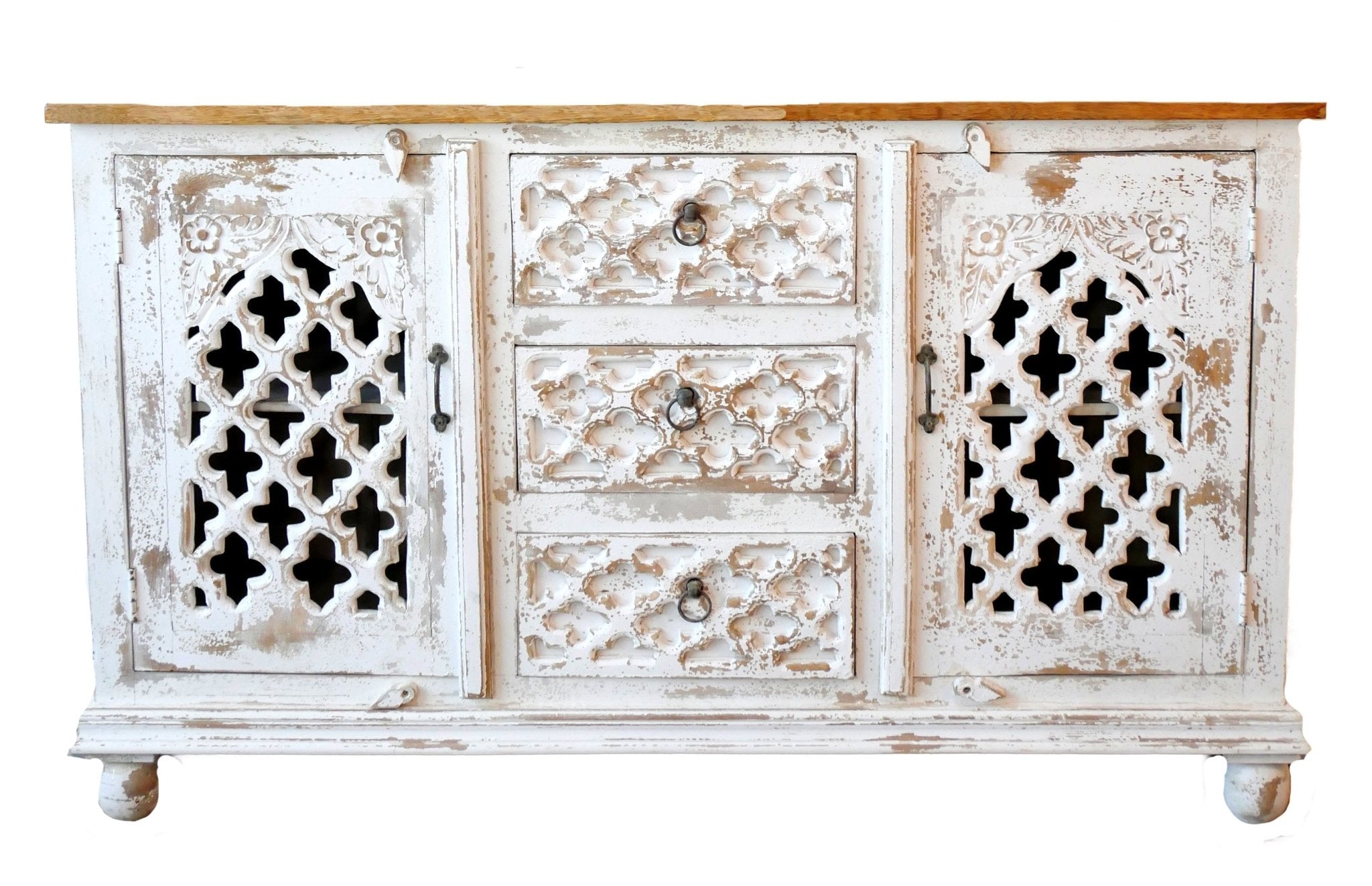 Aariva Carved Storage Sideboard - DOBRI ARTS AU