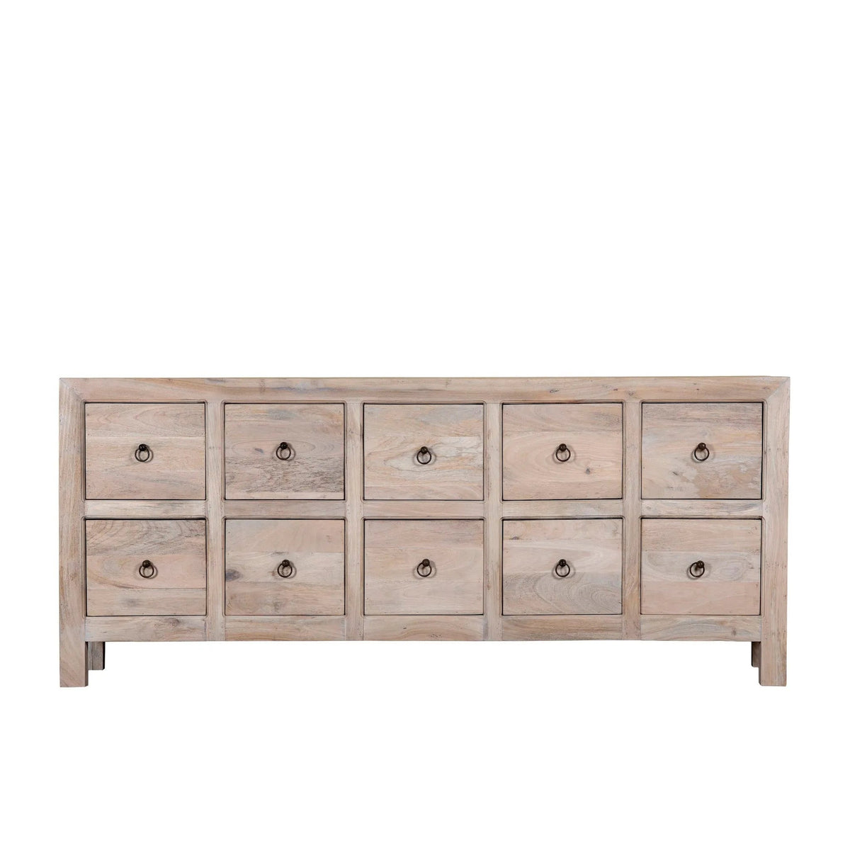 Aarohia Mango Wood Chest of 10 Drawers - DOBRI ARTS AU