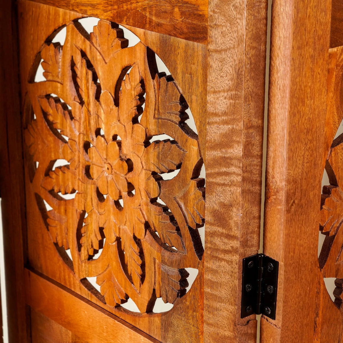 Aarunya Carved Wooden Room Divider - DOBRI ARTS AU