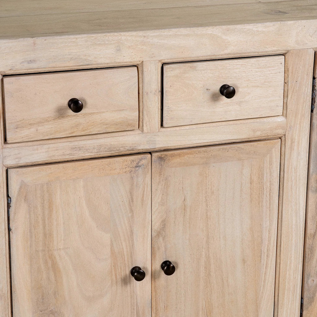 Abhinav Sandblasted Mango Wood Sideboard Cabinet - DOBRI ARTS AU