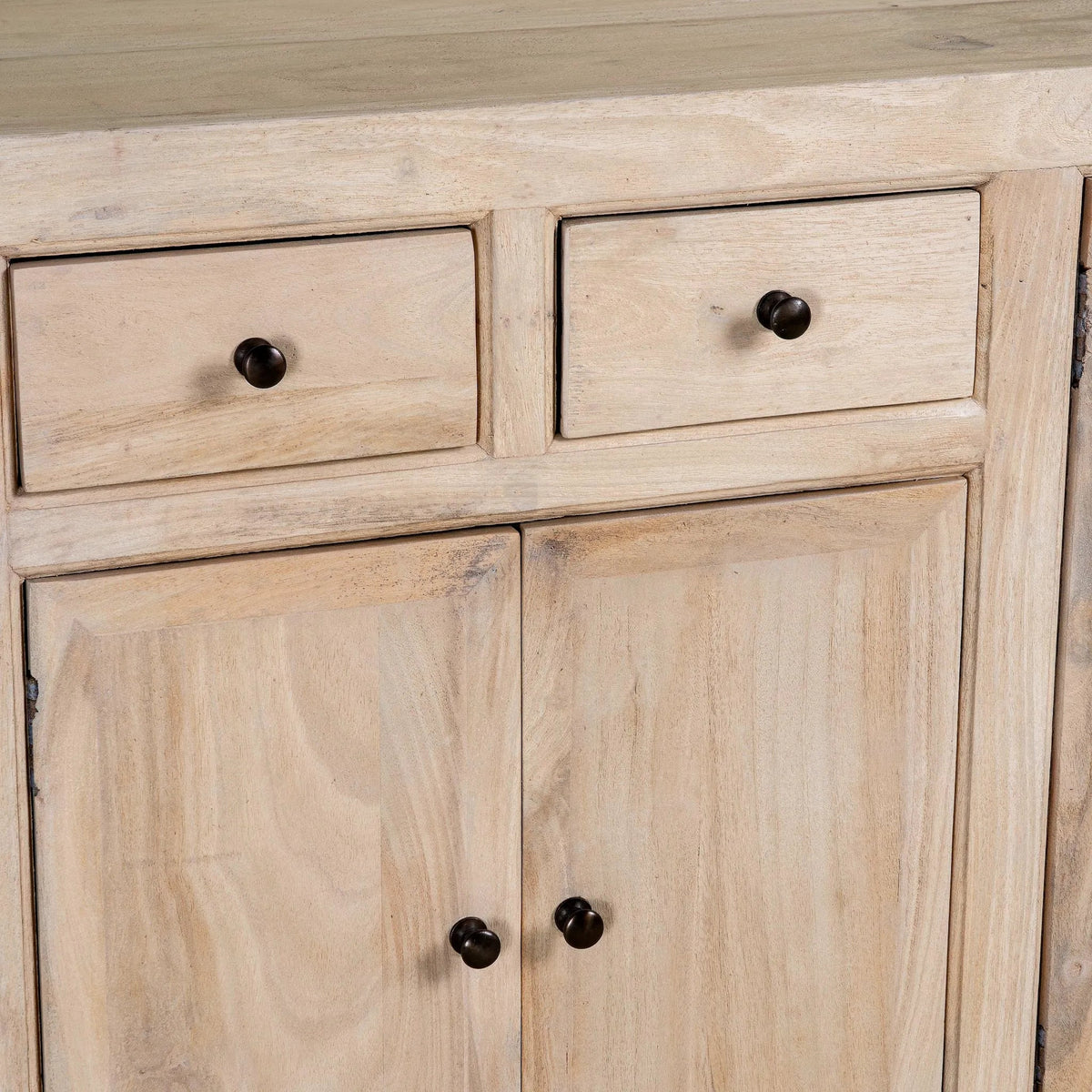 Abhinav Sandblasted Mango Wood Sideboard Cabinet - DOBRI ARTS AU