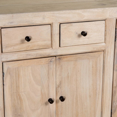 Abhinav Sandblasted Mango Wood Sideboard Cabinet - DOBRI ARTS AU