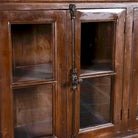 Adah Teak Wood Glass Door Sideboard Cabinet - DOBRI ARTS AU