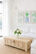Adhira Hand-Carved Mango Wood Storage Coffee Table - DOBRI ARTS AU