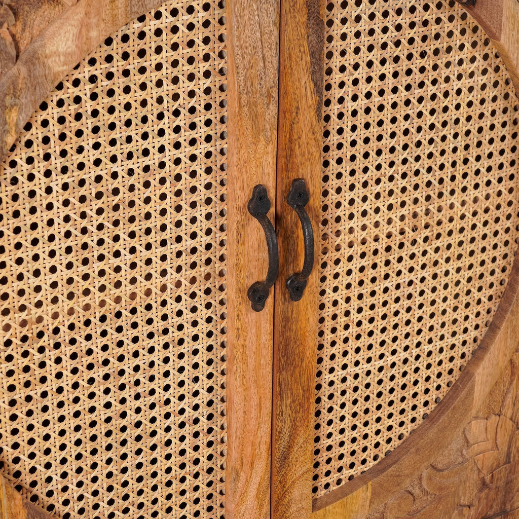 Agnayi Rattan Door Storage Cabinet - DOBRI ARTS AU
