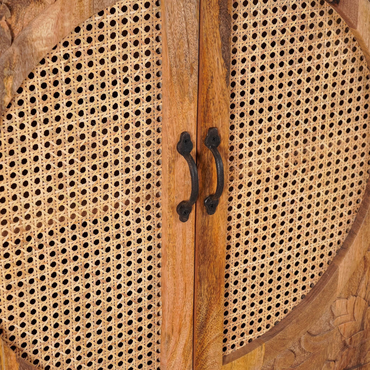 Agnayi Rattan Door Storage Cabinet - DOBRI ARTS AU