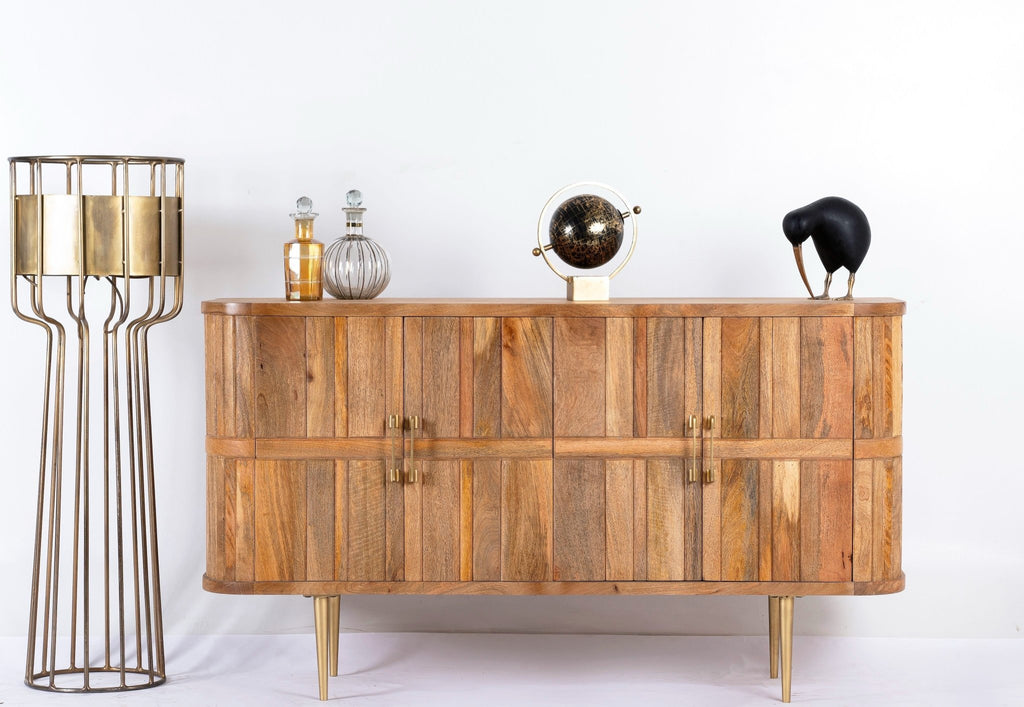 Ajaya Minimalist Solid Wood Sideboard Cabinet - DOBRI ARTS AU