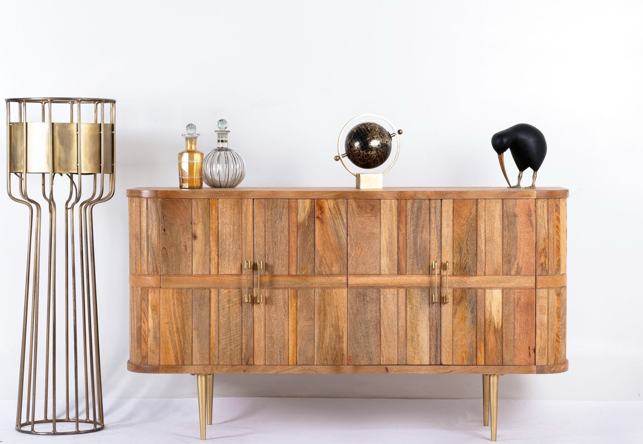 Ajaya Minimalist Solid Wood Sideboard Cabinet - DOBRI ARTS AU