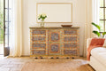 Amrit Hand-Painted Floral Wooden Sideboard - DOBRI ARTS AU