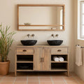 Aranya Rustic Wood Vanity Console - DOBRI ARTS AU