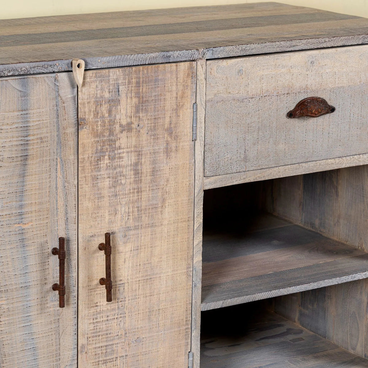 Aranya Rustic Wood Vanity Console - DOBRI ARTS AU