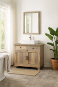 Atreyi Natural Wood Vanity Cabinet - DOBRI ARTS AU