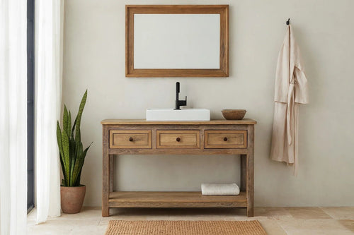 Aureva Rustic 3-Drawer Vanity Console - DOBRI ARTS AU