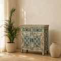 Aurva Hand-Painted Wooden Cabinet - DOBRI ARTS AU