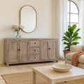 Avani Sandblasted Mango Wood Sideboard Cabinet - DOBRI ARTS AU