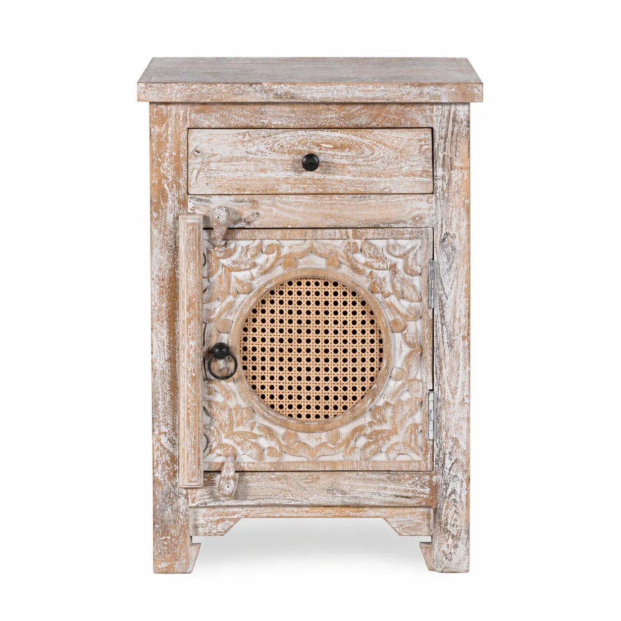 Aventra Cane Front Bedside Cabinet - DOBRI ARTS AU
