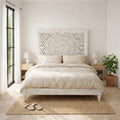 Celestia Mandala Carved Bed (King Size) - DOBRI ARTS AU