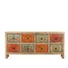 Charusree Hand-Painted Wooden Chest of Drawers - DOBRI ARTS AU