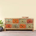 Charusree Hand-Painted Wooden Chest of Drawers - DOBRI ARTS AU