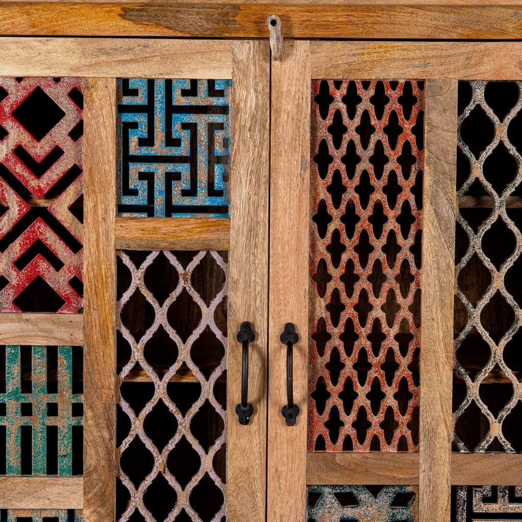 Chitaksh Hand-Carved Pattern Cabinet - DOBRI ARTS AU