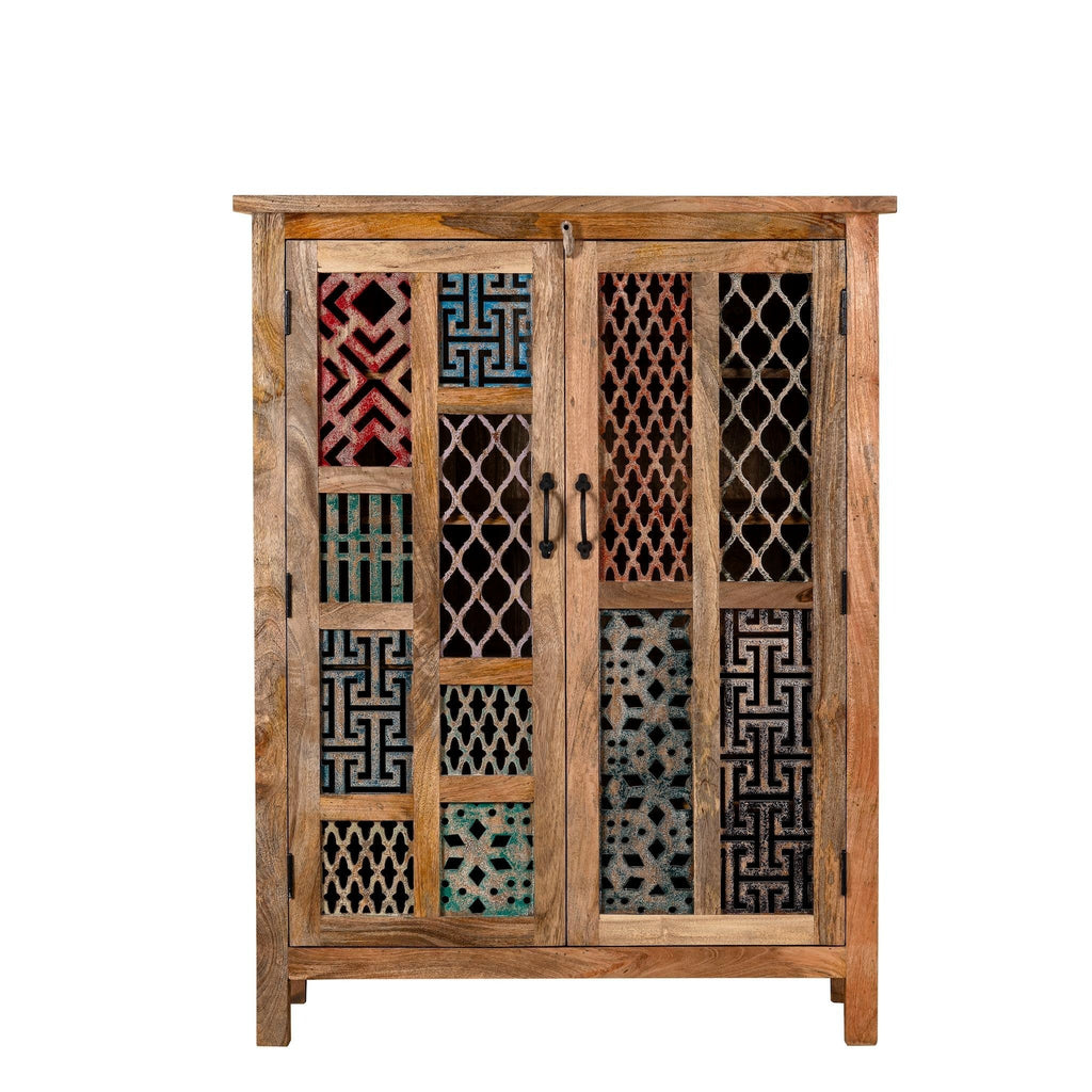 Chitaksh Hand-Carved Pattern Cabinet - DOBRI ARTS AU