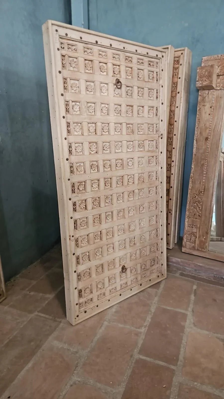 Devanshi Heritage Carved Teak Door Panel - DOBRI ARTS AU
