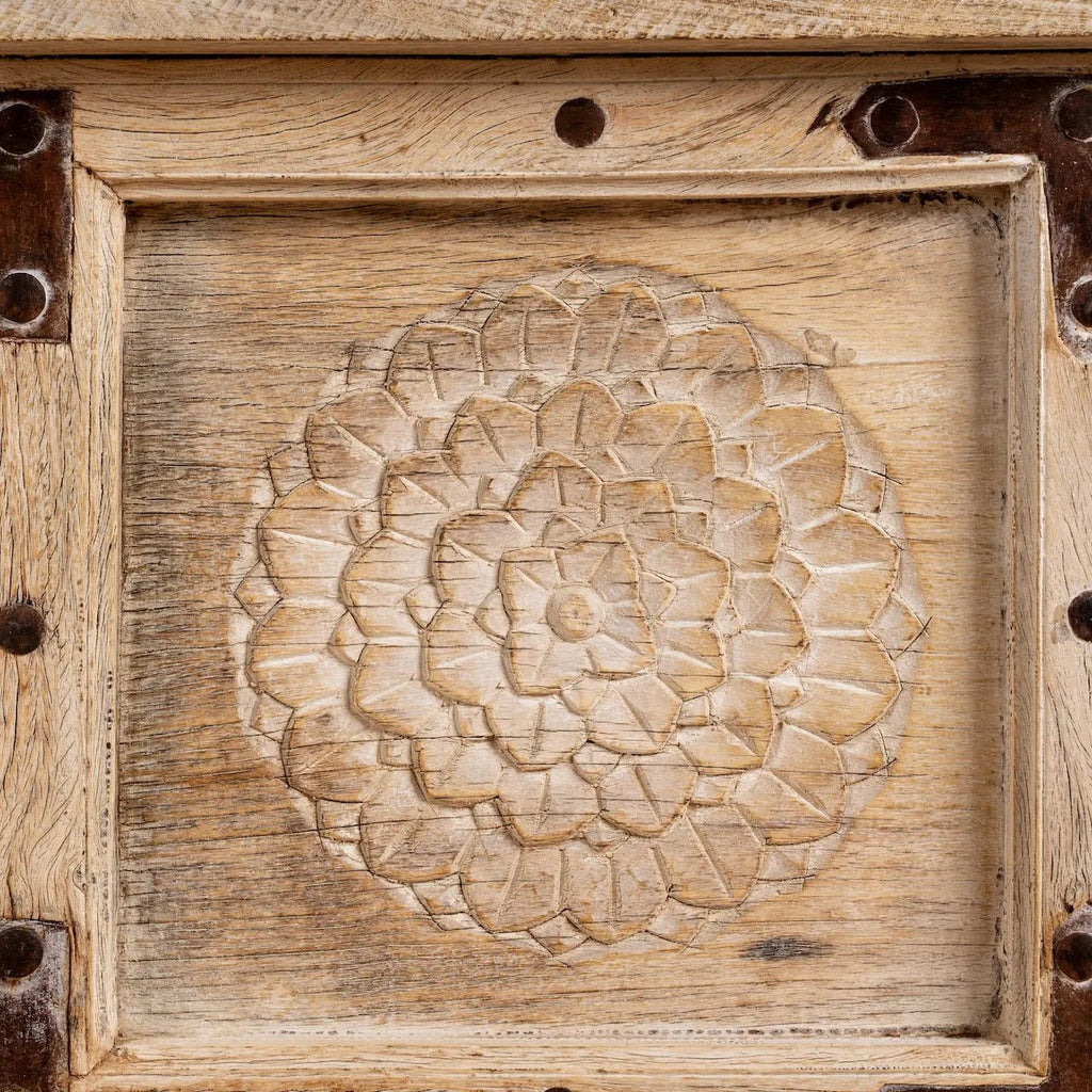 Devika Hand-Carved Teak Console Table - DOBRI ARTS AU