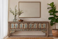 Dhanuk Hand-Painted Floral Console Table - DOBRI ARTS AU