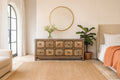 Dhita Hand-Painted Oriental Wooden Sideboard - DOBRI ARTS AU