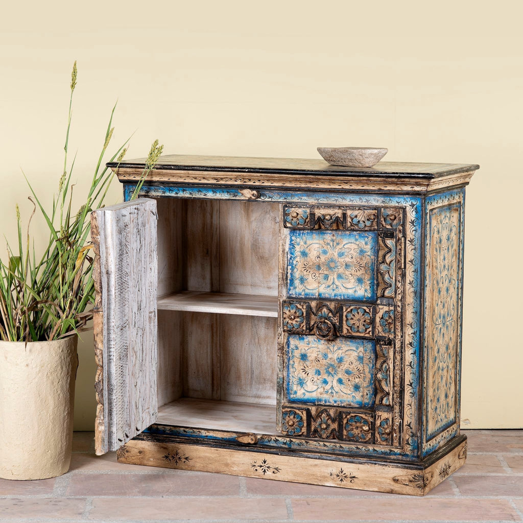 Dhithi Hand-Painted Heritage Cupboard - DOBRI ARTS AU