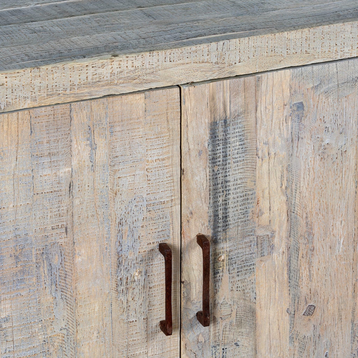 Dipak Rustic Wood Vanity Cupboard - DOBRI ARTS AU