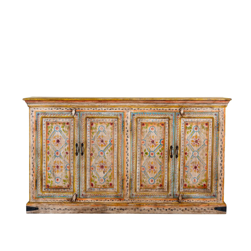 Divit Hand-Painted Reclaimed Wood Cabinet - DOBRI ARTS AU