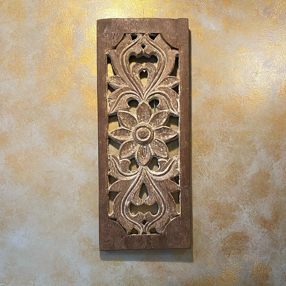 Intricately handcrafted wooden carved panel with vintage-inspired patterns, perfect for wall decor, vintage wall art, and antique home decor aesthetics.wall decor,
wall art,
wall accents,
large wall art,
big wall decor,
outdoor wall art,
wall hanging,
