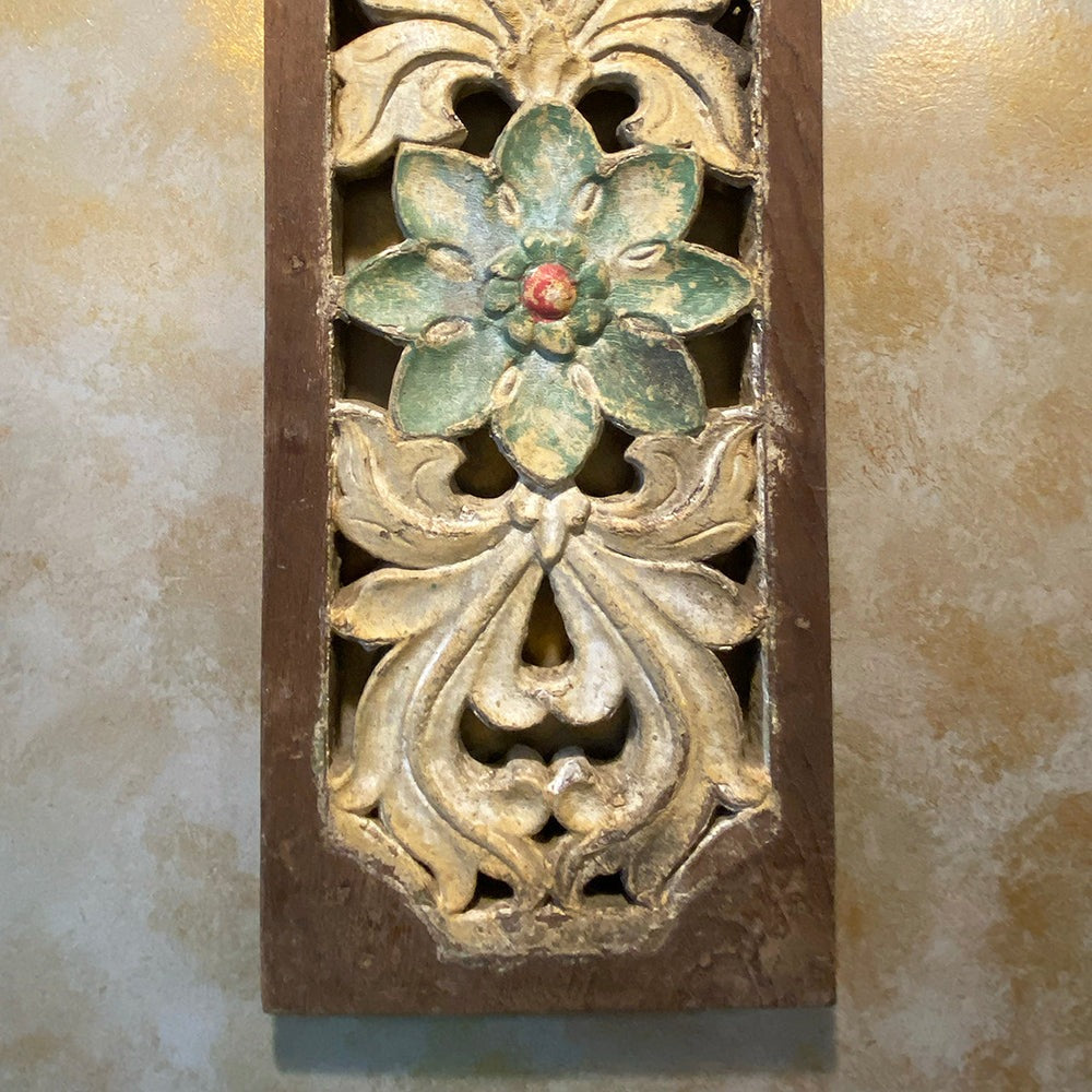 Intricately handcrafted wooden carved panel with vintage-inspired patterns, perfect for wall decor, vintage wall art, and antique home decor aesthetics.wall decor,
wall art,
wall accents,
large wall art,
big wall decor,
outdoor wall art,
wall hanging,