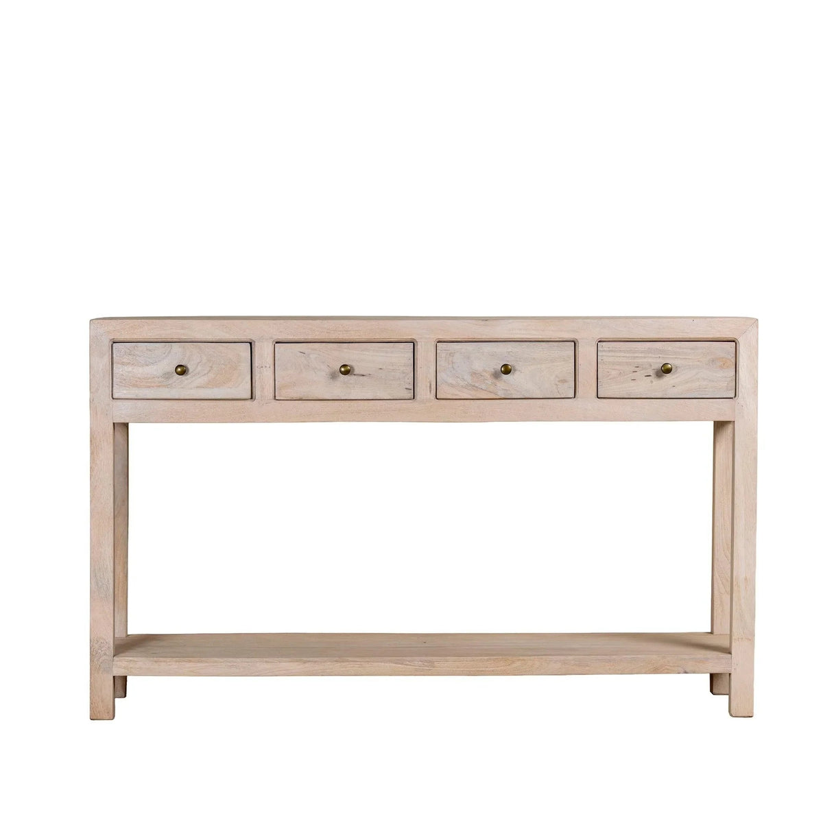 Elara Mango Wood 4-Drawer Console Table - DOBRI ARTS AU