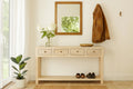 Elara Mango Wood 4-Drawer Console Table - DOBRI ARTS AU