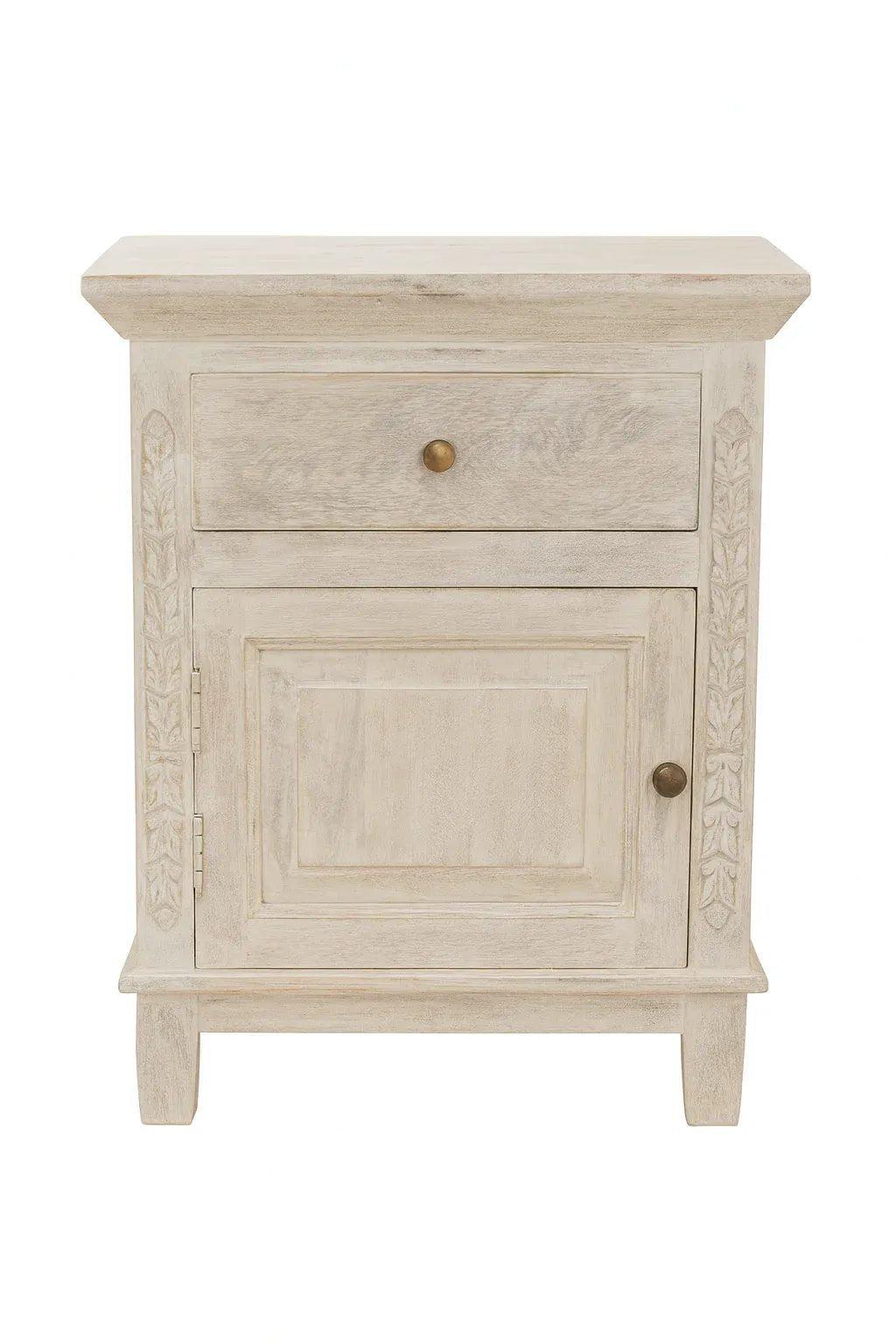 Elowen Whitewashed Bedside Cabinet - DOBRI ARTS AU