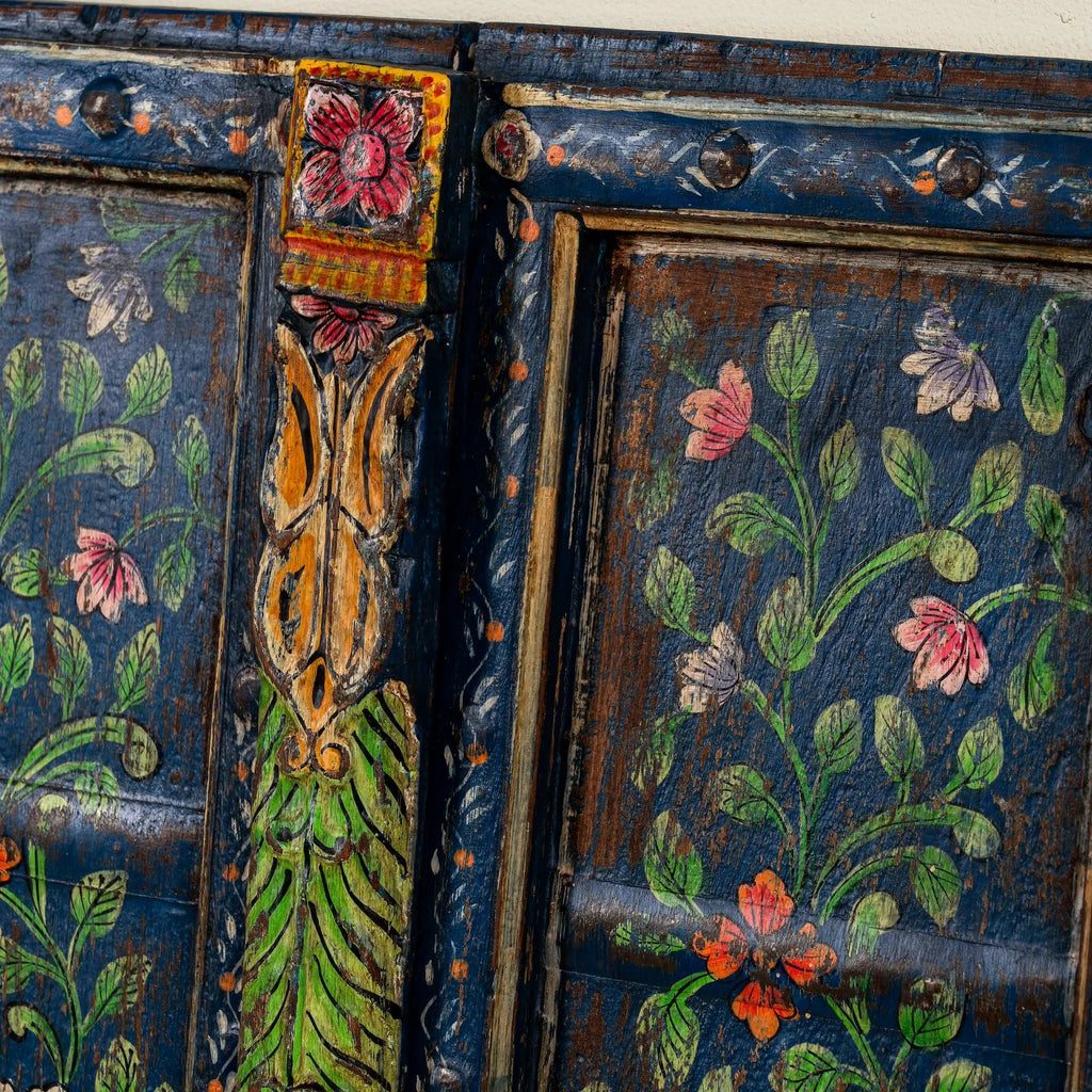Eshika Hand-Painted Floral Window Panel - DOBRI ARTS AU