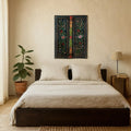 Eshika Hand-Painted Floral Window Panel - DOBRI ARTS AU