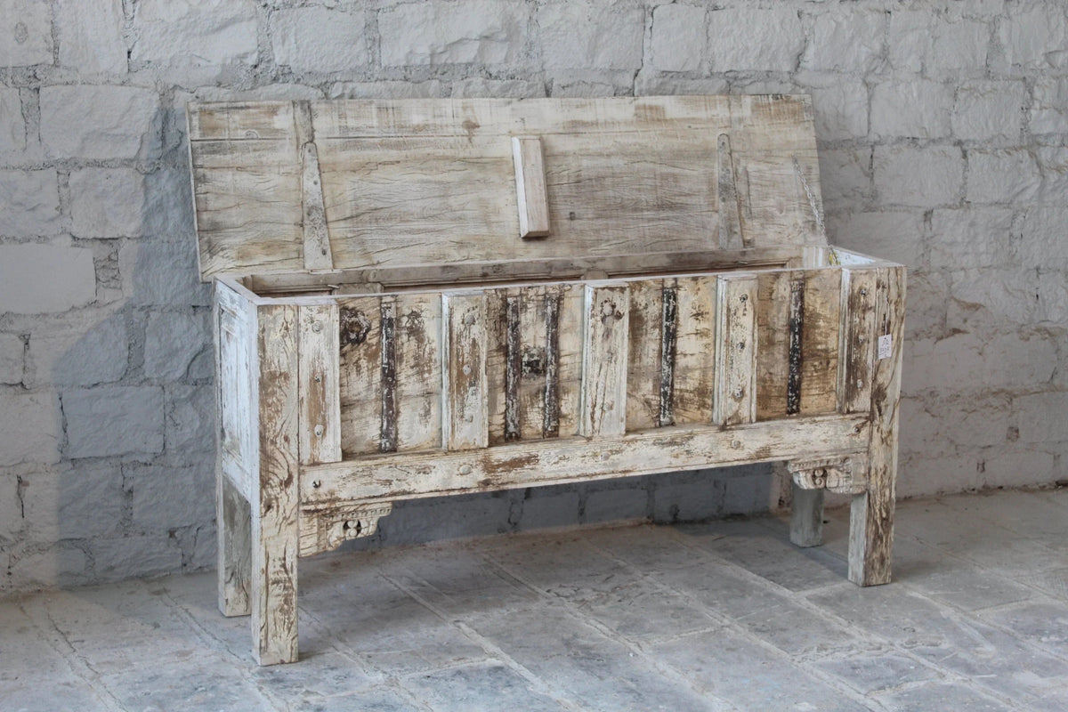 Eta Rustic Reclaimed Wood Console Table - DOBRI ARTS AU