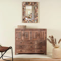 Falguni Solid Teak Wood Storage Cabinet - DOBRI ARTS AU