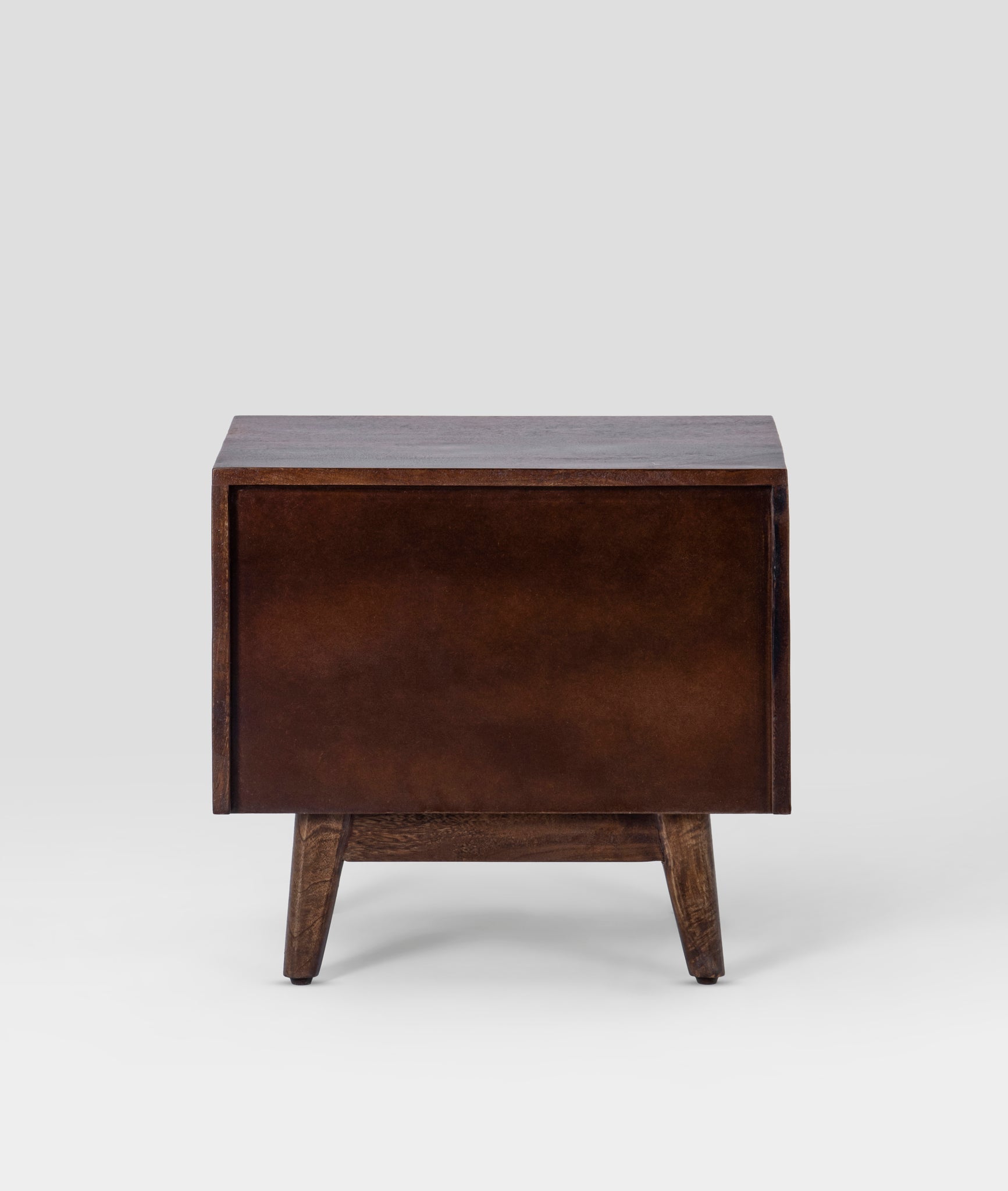 Flora Hand-Carved Mango Wood Bedside Table – 2 Drawer Nightstand, Boho Rustic Accent Cabinet & Solid Wood Bedroom Furniture - DOBRI ARTS AU
