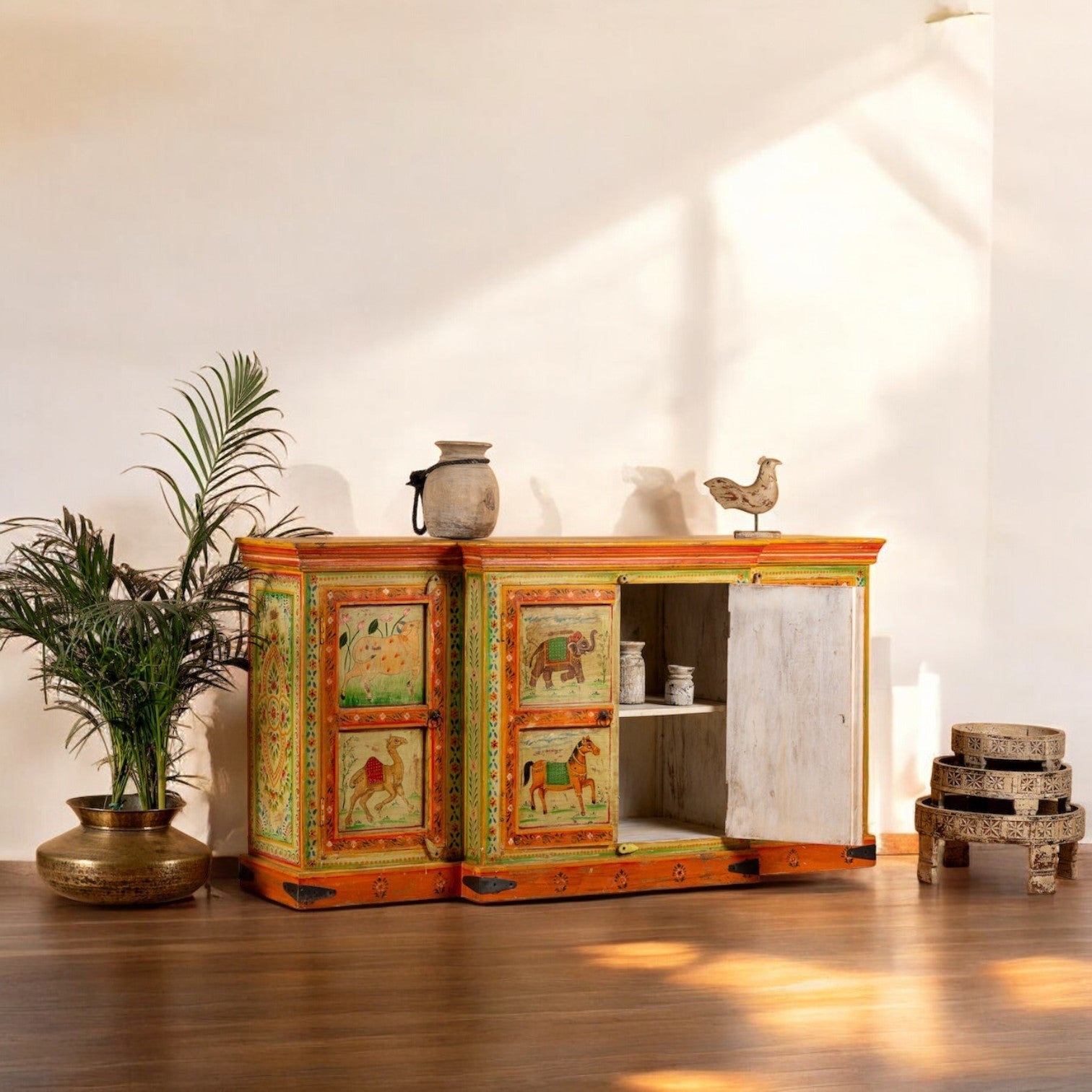 Heritage Sideboard with Figurative Panel Artwork - DOBRI ARTS AU