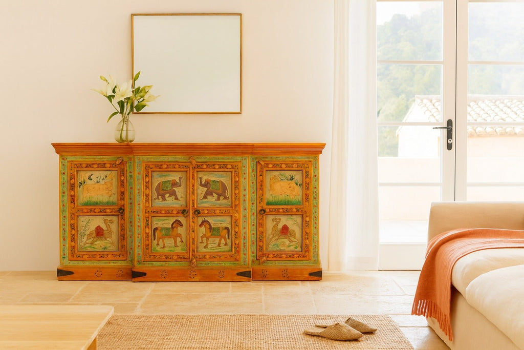 Heritage Sideboard with Figurative Panel Artwork - DOBRI ARTS AU
